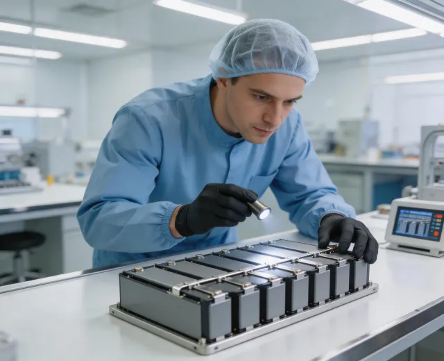 Battery module quality inspection