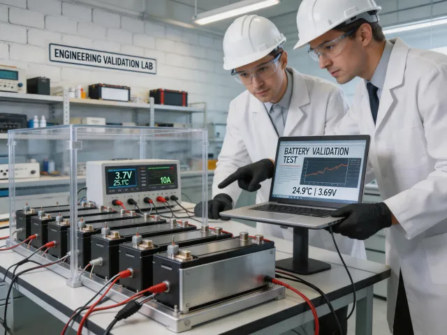 Battery lab validation bench
